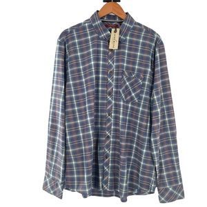 Jeremiah Long Sleeve Button Down Shirt with Elbow Sleeve Guard Size Large NWOT